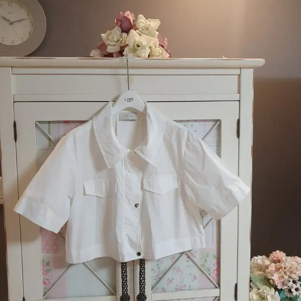 [BUNJANG] JIGOTT White Cropped Jacket / jj지고트 자켓/55-66