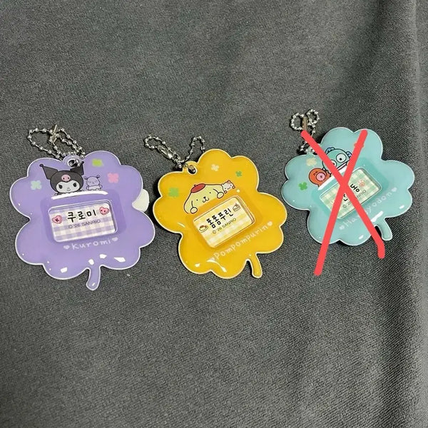 [BUNJANG] Sanrio Name Tag Keyring (Kuromi, Pompompurin, Hangyodon) / 산리로 이름표 키링(쿠로미,폼폼,한교동)
