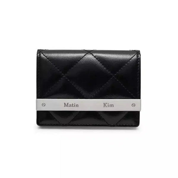 [BUNJANG] Matinkim Quilted Wallet Black / 마뗑킴 퀼팅 지갑 블랙 새상품