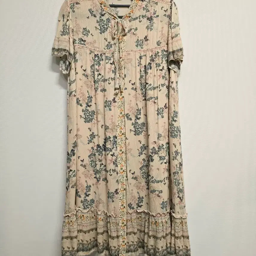 [BUNJANG] Thursday Island Flower Pattern Midi Dress Size 90 / thursday island 플라워 패턴  원피스90