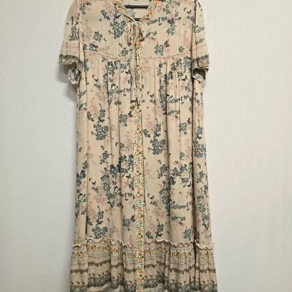 [BUNJANG] Thursday Island Flower Pattern Midi Dress Size 90 / thursday island 플라워 패턴  원피스90