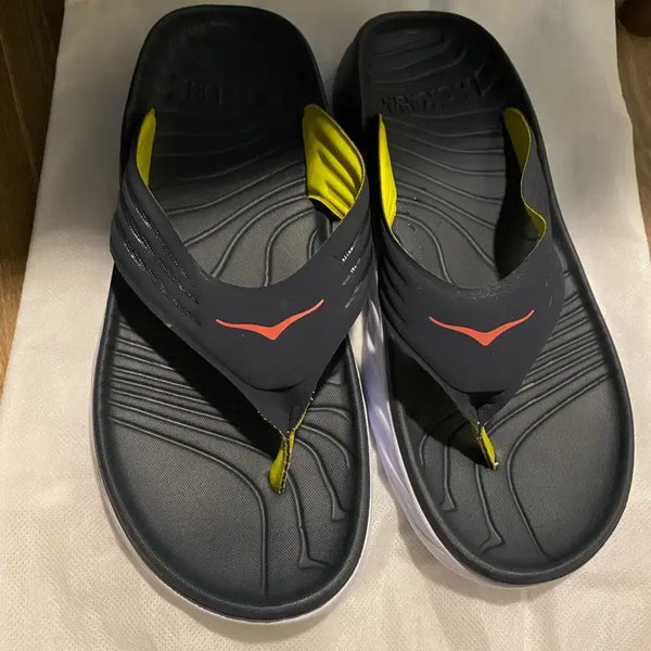 [BUNJANG] Hoka Ora Recovery Flip Dark Navy/Neon / 호카 오라 리커버리 플립
