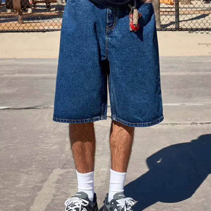 [BUNJANG] Fluke Bermuda Denim Half Pants (Medium) / 플루크 버뮤다 데님 하프팬츠 중청 M(30~31)사이즈  판매합니다.