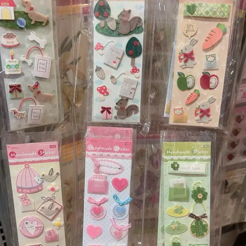 [BUNJANG] Handmade Vintage Stationery Stickers / 핸드메이드 다꾸 고전 문구 스티커