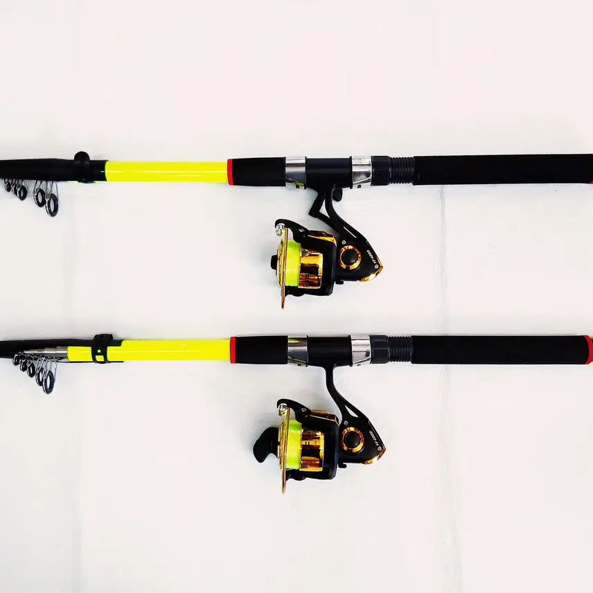[BUNJANG] 2.7m Casting Rods (2 pcs) + 4000 Size Reels (2 pcs) + Line Set / 원투낚시대2.7m 2대+4000번릴 2대+릴줄 민물,바다겸용