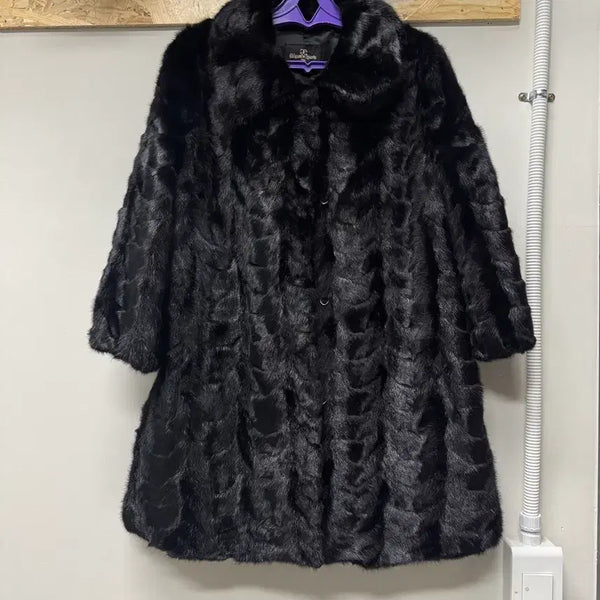 [BUNJANG] Black Mink Fur Coat / 밍크 코트