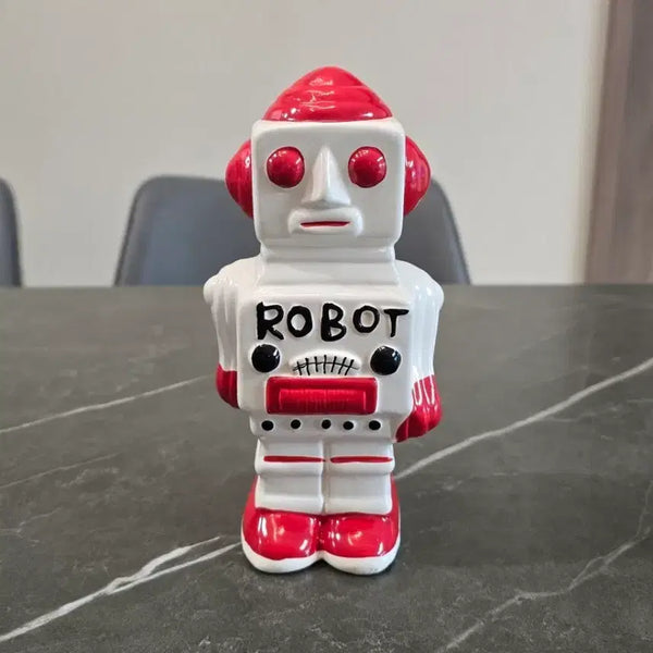 [BUNJANG] Vintage Ceramic Robot Piggy Bank / 빈티지 세라믹 로봇 저금통