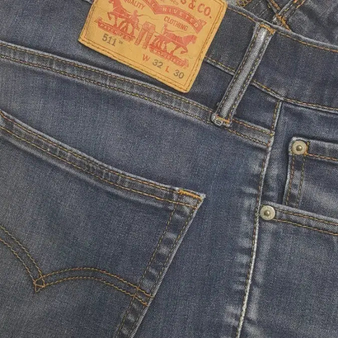 [BUNJANG] Levi's 511 Slim Fit Jeans (Stretch) 32" International Edition / [리바이스] 얇은청바지(사방스판) 32인치(No.401)해외판!