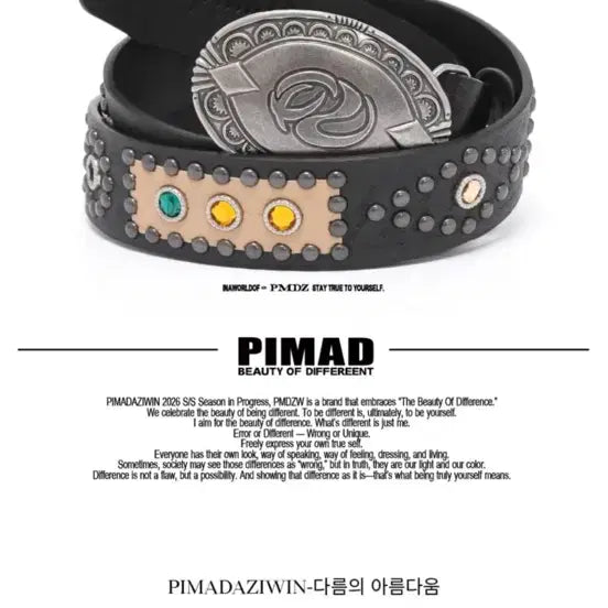 [BUNJANG] FEMA Dijiwin Belt Black / 무신사 피마다지윈 벨트 블랙 새상품