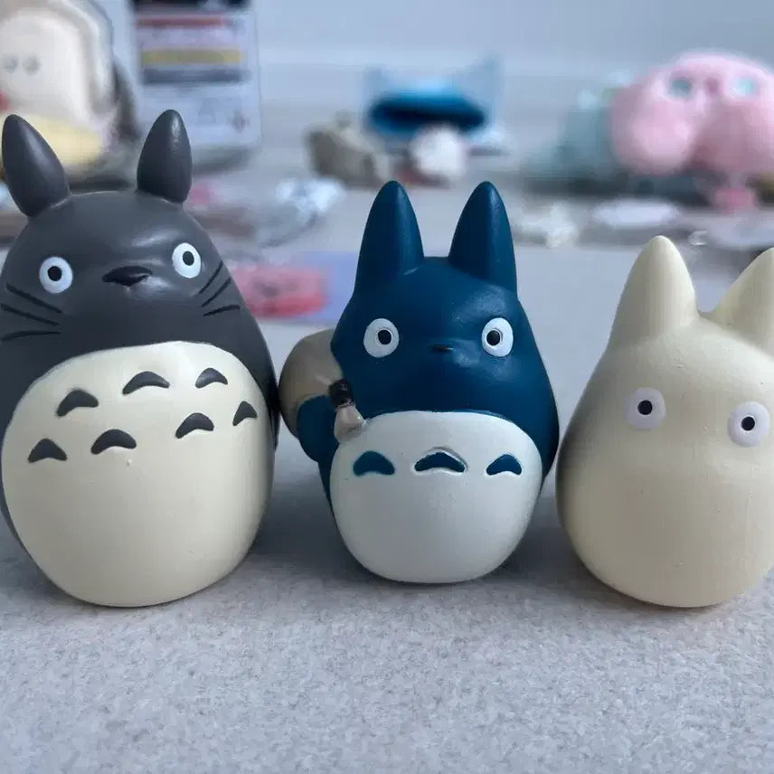 [BUNJANG] My Neighbor Totoro Finger Puppet Figure Set / 토토로 손가락 인형 피규어 3종 세트
