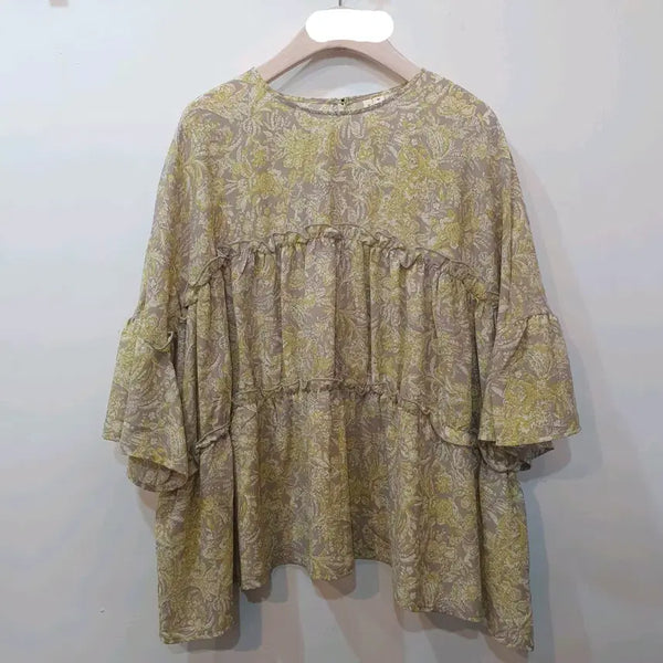 [BUNJANG] HK Works London Shirring Blouse / 러블리 셔링 블라우스 hk works london