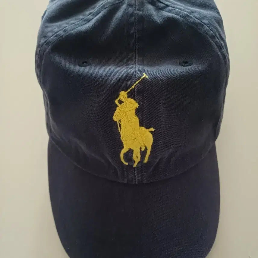 [BUNJANG] Polo Ralph Lauren Big Pony Navy Cotton Baseball Cap / 성인)폴로 랄프로렌 빅포니 네이비 볼캡,모자