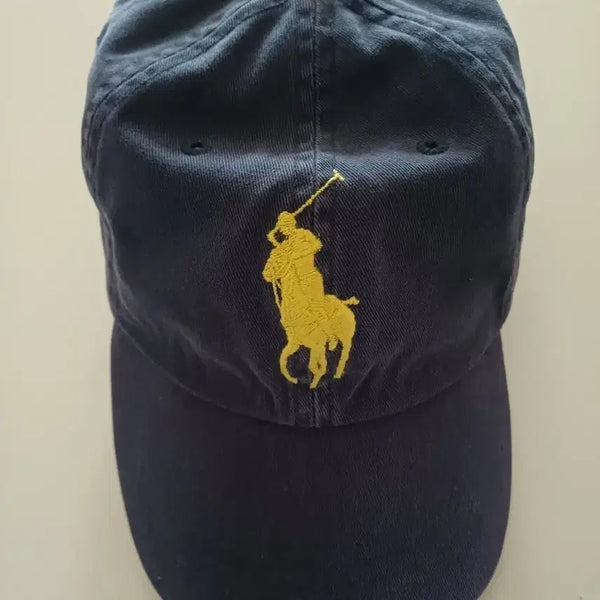 [BUNJANG] Polo Ralph Lauren Big Pony Navy Cotton Baseball Cap / 성인)폴로 랄프로렌 빅포니 네이비 볼캡,모자