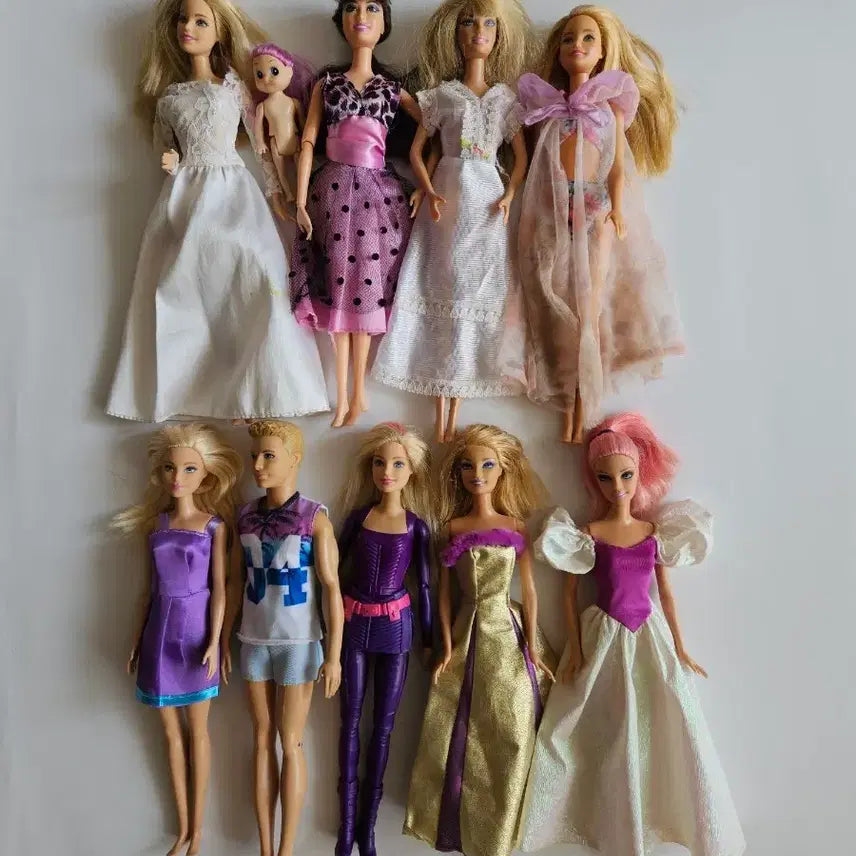 [BUNJANG] Vintage Barbie Doll Ken Baby Doll Set (10 pcs) / 빈티지 바비인형(10개세트)켄/베이비돌