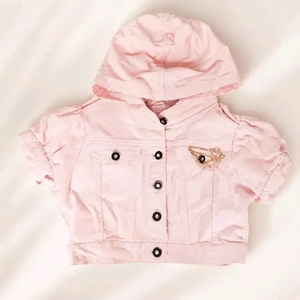 [BUNJANG] Liz Lisa Pink Bolero Jacket with Hoodie / 일본 시부야 히메갸루 리즈리사(LIZ LISA) 볼레로 자켓