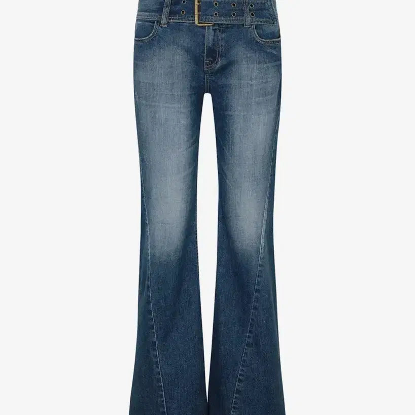 [BUNJANG] Pain Or Pleasure Vera Velvet Bootcut Denim Blue M / (새상품) 페인오어플레져 vera velted 부츠컷 데님 블루 M