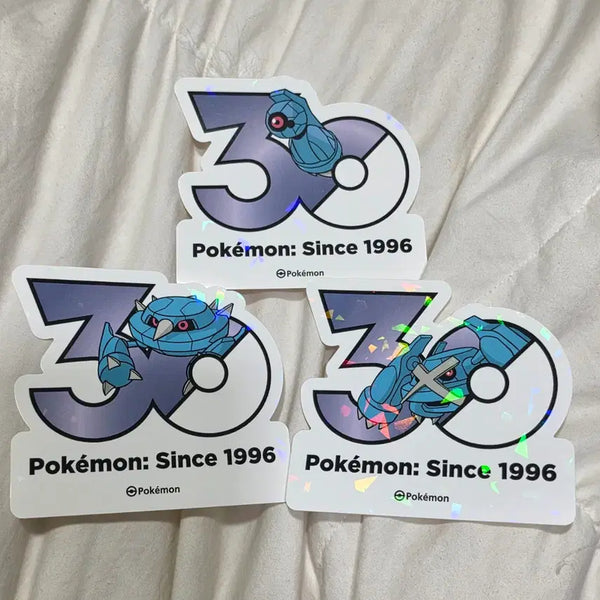[BUNJANG] Pokemon 30th Anniversary Metang Metangoo Metalgloss Logo Sticker Bundle Set / 메탕 메탕구 메탈그로스 로고 스티커 포켓몬 30주년 일괄 세트