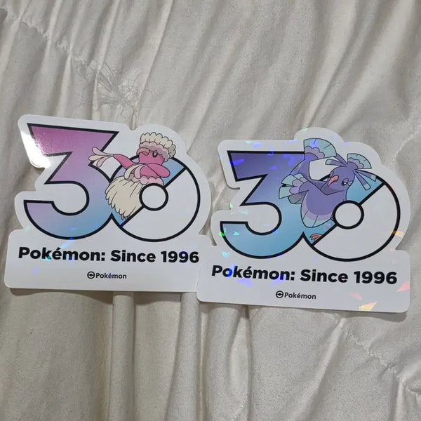 [BUNJANG] Dancing Bird Logo Sticker Pokemon 30th Anniversary Bundle Set / 춤추새 로고 스티커 포켓몬 30주년 일괄 세트