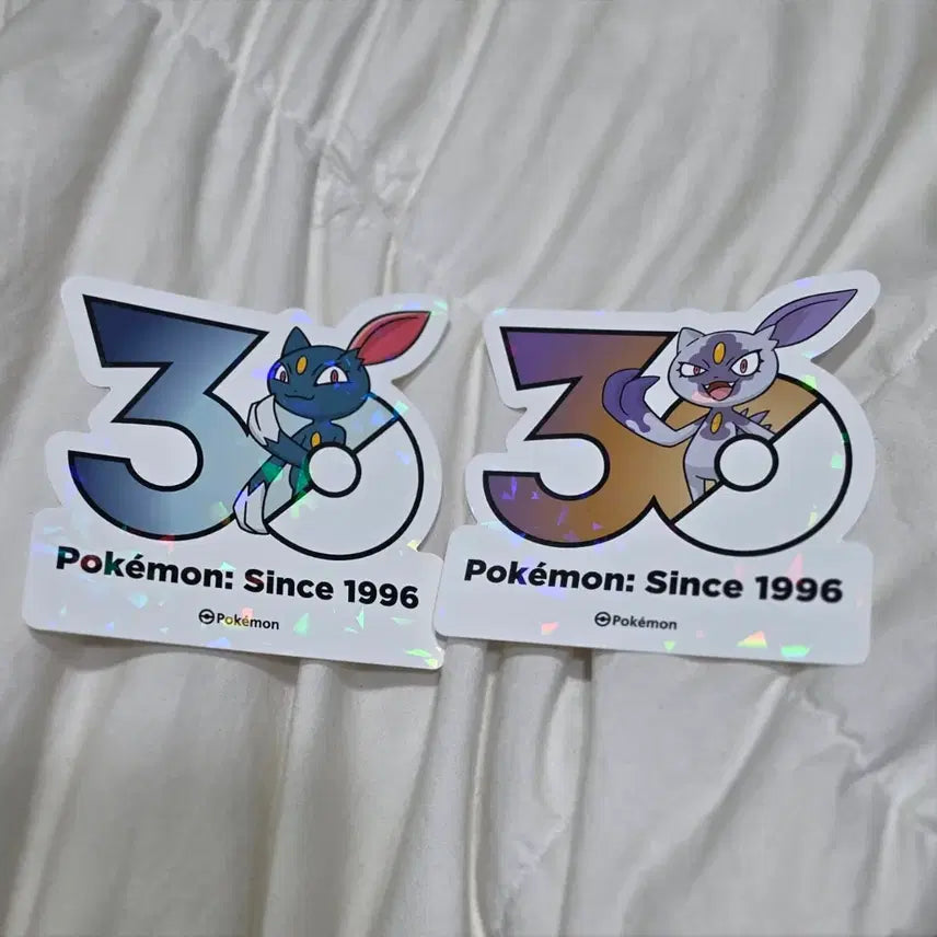 [BUNJANG] Popuni Hisui Popuni Logo Sticker Pokemon 30th Anniversary Bundle Set / 포푸니 히스이 포푸니 로고 스티커 포켓몬 30주년 일괄 세트