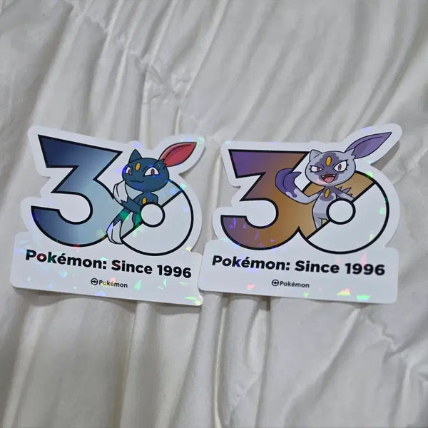 [BUNJANG] Popuni Hisui Popuni Logo Sticker Pokemon 30th Anniversary Bundle Set / 포푸니 히스이 포푸니 로고 스티커 포켓몬 30주년 일괄 세트