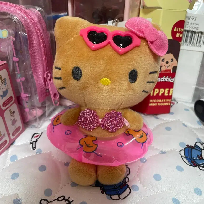 [BUNJANG] Tanning Kitty Plush Keychain / 태닝키티 인형키링