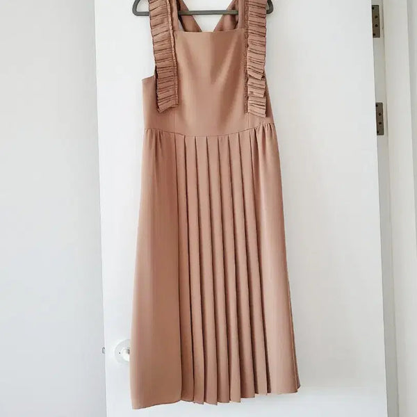 [BUNJANG] Lucky Chouette Pleated Frill Dress / 럭키슈에뜨 원피스/36