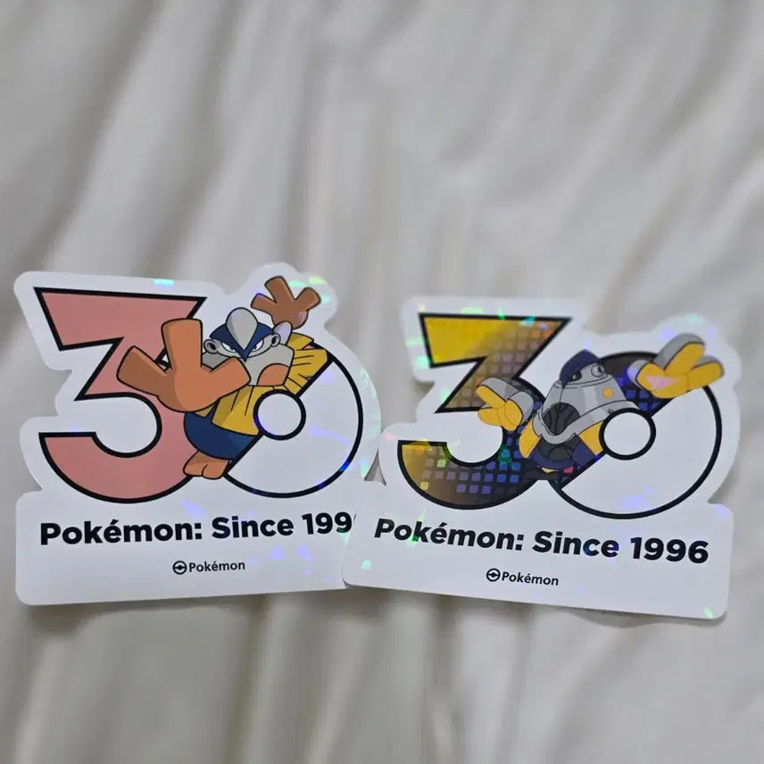 [BUNJANG] Pokemon 30th Anniversary Harimung Cast Iron Logo Sticker Bundle Set / 하리뭉 무쇠손 로고 스티커 포켓몬 30주년 일괄 세트