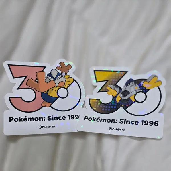 [BUNJANG] Pokemon 30th Anniversary Harimung Cast Iron Logo Sticker Bundle Set / 하리뭉 무쇠손 로고 스티커 포켓몬 30주년 일괄 세트