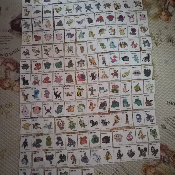 [BUNJANG] Pokemon Sticke Collection (Gen 1, 2, 4, 9) - 150 Unique Stickers Bundle / 포켓몬 띠부씰 1,2세대,4,9세대 중복없이150장 일괄판매합니다
