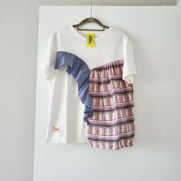 [BUNJANG] Lucky Chouette Frill T-shirt / 럭키슈에뜨 프릴티셔츠/36
