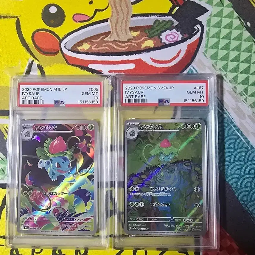 [BUNJANG] Pokemon Card Bulbasaur Art Rare 2 Card Set / 포켓몬 카드 이상해씨 아트레어 2장 세트