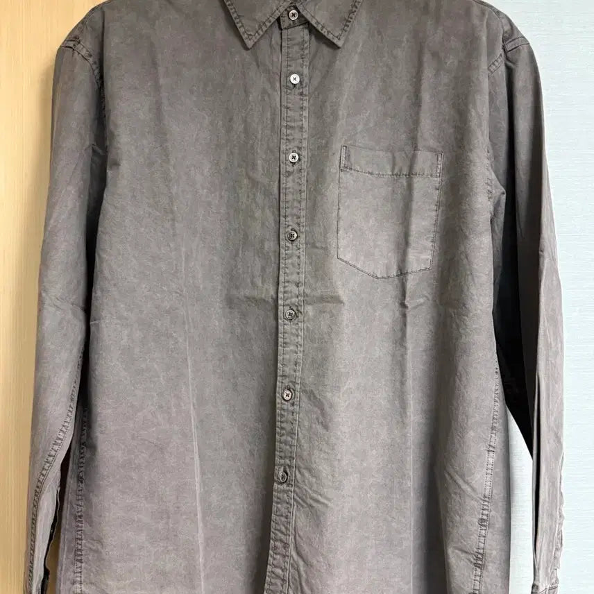[BUNJANG] Union Blue Washed Laundry Shirt (M, Gray) / 유니온블루 워시드 런드리셔츠 (M, 그레이)