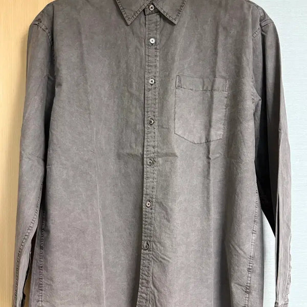 [BUNJANG] Union Blue Washed Laundry Shirt (M, Gray) / 유니온블루 워시드 런드리셔츠 (M, 그레이)