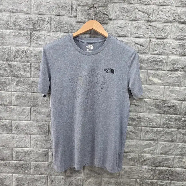 [BUNJANG] The North Face Functional Spandex T-Shirt Grey Size 100 / 노스페이스 기능성 스판  반팔티 그레이 사이즈 100