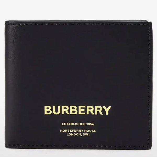 [BUNJANG] Burberry Black Leather Bifold Wallet / 버버리 블랙 가죽 반지갑