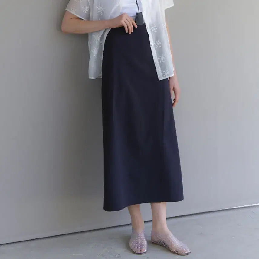 [BUNJANG] URAGO Button Wrap Maxi Skirt / 유라고 버튼 랩 맥시 스커트, urago