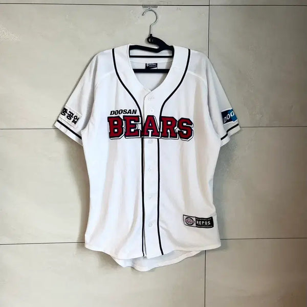 [BUNJANG] Doosan Bears Nomarking Home Baseball Jersey / 두산베어스 노마킹 야구 홈 유니폼  [100]
