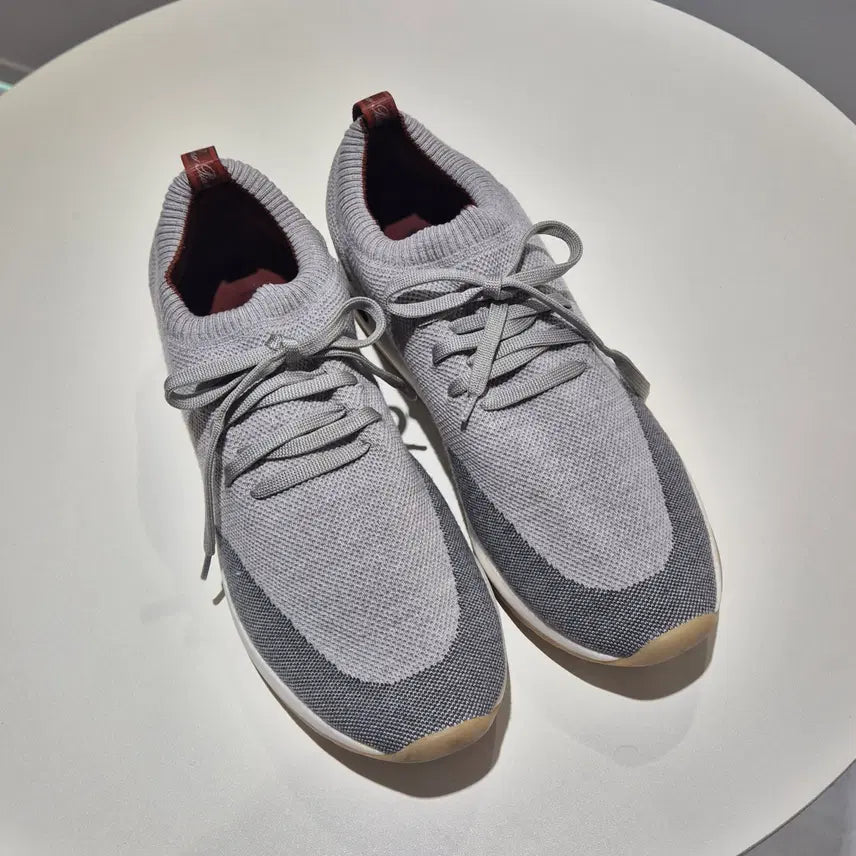 [BUNJANG] Loro Piana 360 LP Flexy Walk Sneakers Grey Size 275 / 로로피아나 360 LP 플렉시 워크 스니커즈 그레이 275