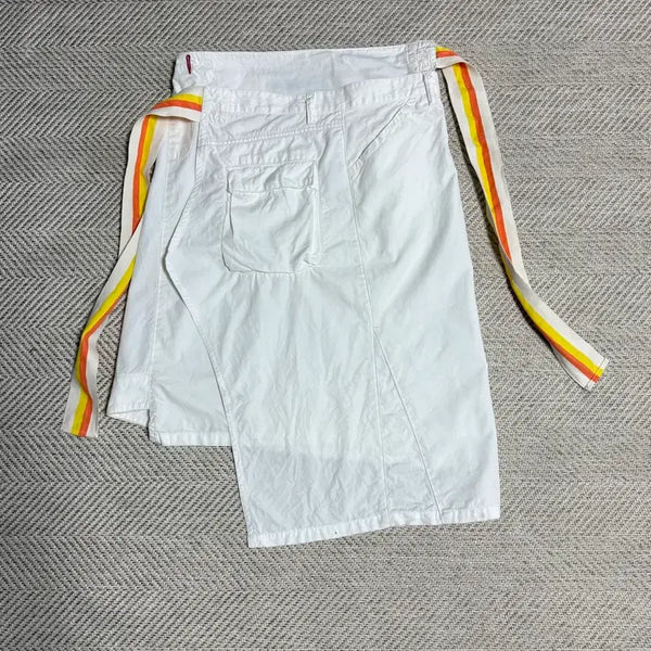 [BUNJANG] MASON'S White Cargo Wrap Skirt / MASON'S 화이트 카고 랩 스커트