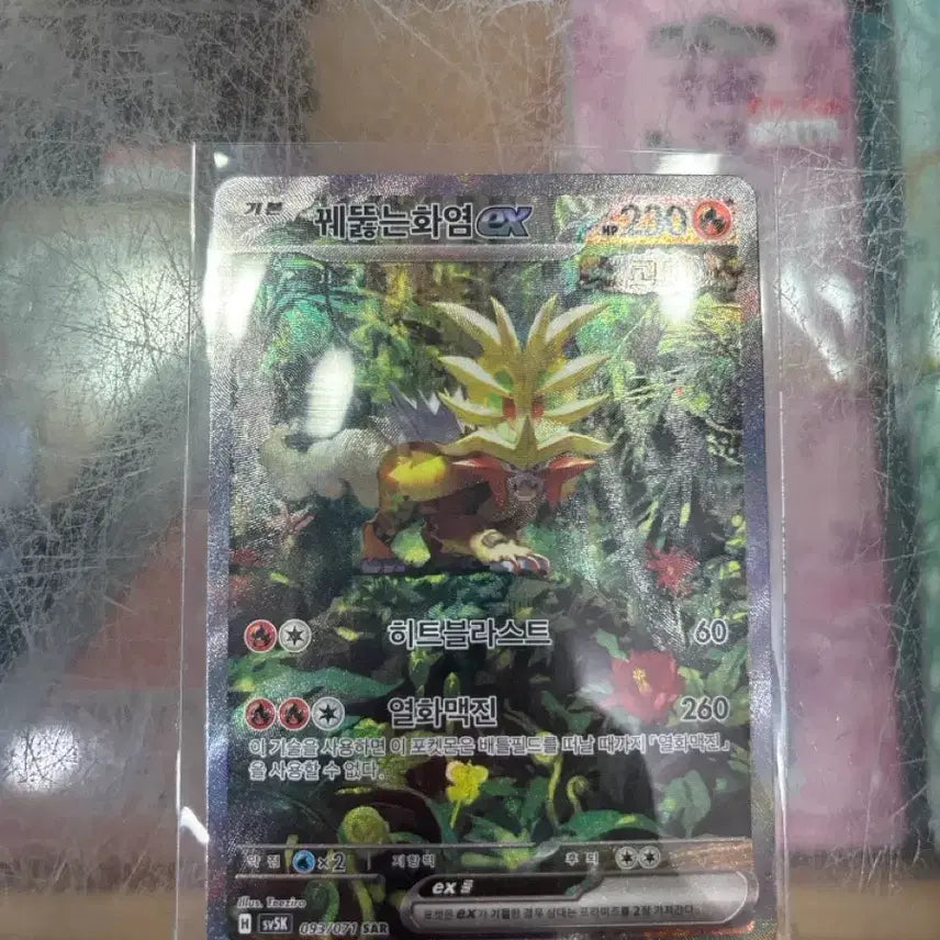 [BUNJANG] Pokémon TCG Fiery Flame EX SAR / 포켓몬카드 꿰뚫는화염EX SAR
