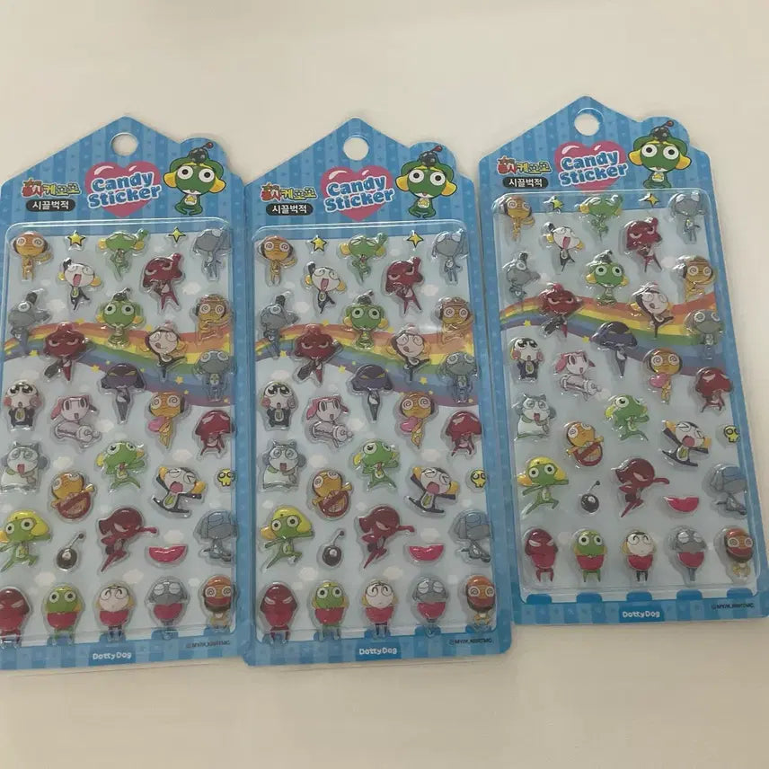 [BUNJANG] Keroro Candy Bong Bong Tamama, Giroro, Kururu Watermelon Sticker Set / 새상품 케로로 캔디봉봉 스티커 시끌벅적 타마마 기로로 쿠루루 수박