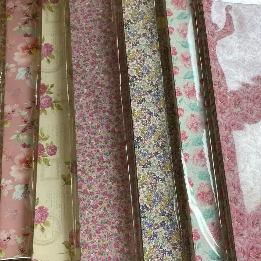 [BUNJANG] Floral Wrapping Paper Set (35 Designs) / 꽃랩핑지 35도안