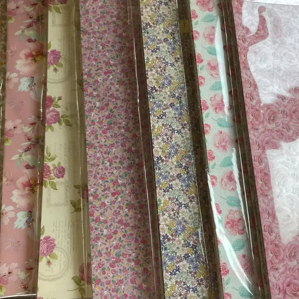 [BUNJANG] Floral Wrapping Paper Set (35 Designs) / 꽃랩핑지 35도안