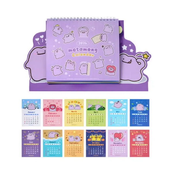 [BUNJANG] Pokemon Jamsil Pop-up Metamon 2026 Calendar New / 잠실 포켓몬 메타몽 팝업 2026년 캘린더 새상품