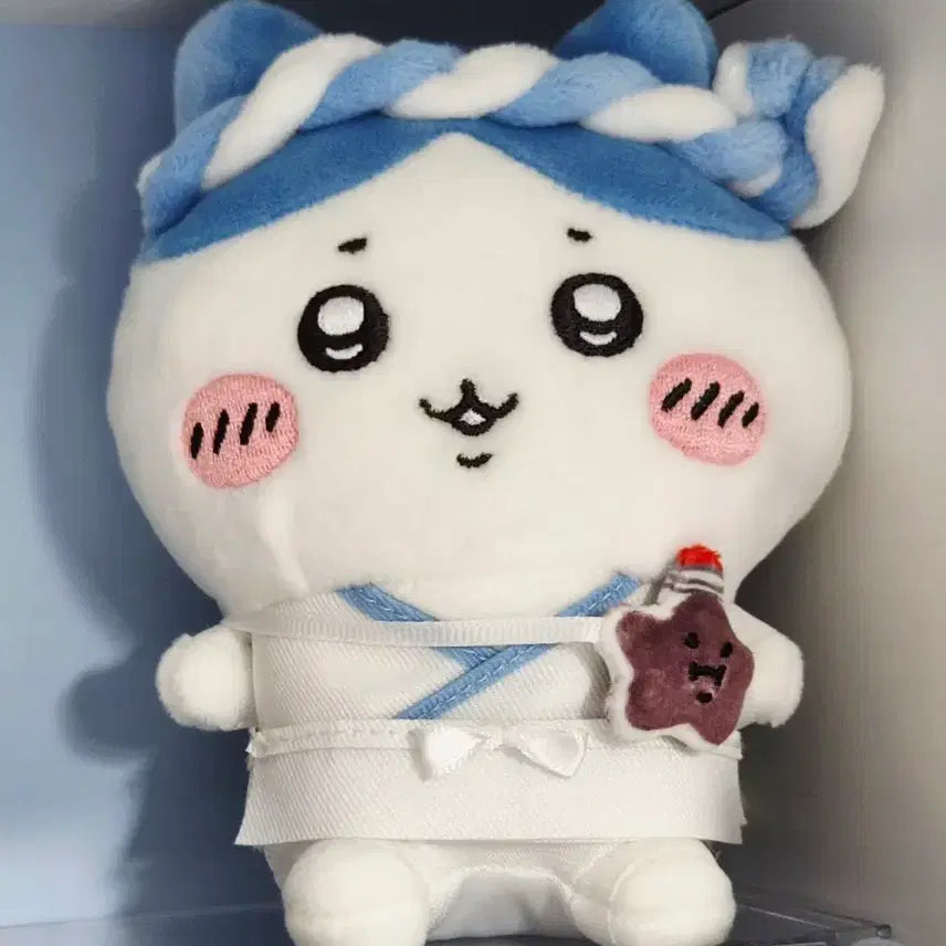[BUNJANG] Chiikawa Sushi Artisan Hachitore Plush / 치이카와 먼작귀 스시 초밥 장인 하치와레 누이 인형