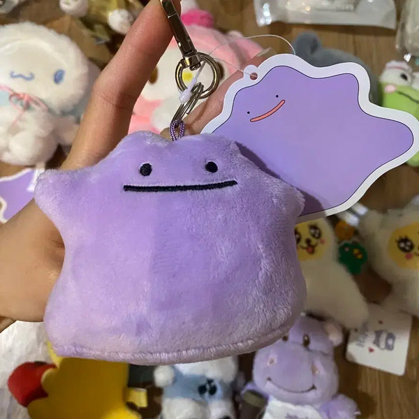 [BUNJANG] Genuine Pokemon Ditto Plush Keychain 8cm / 정품 포켓몬 메타몽 인형 키링 8cm