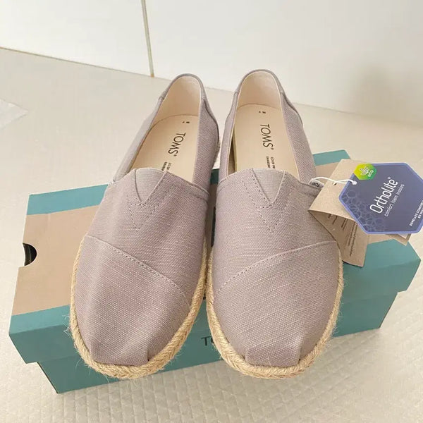 [BUNJANG] Toms Alpargata Black Men's Slip-on Shoes (250mm) / 새상품)탐스 알프루프 블랙 남성 슬립온  070(250사이즈)