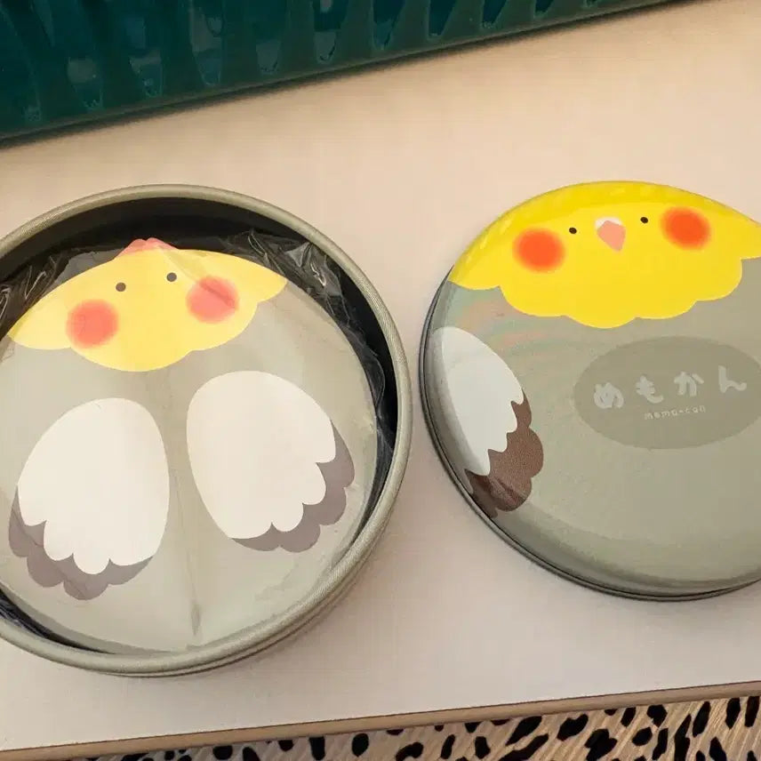 [BUNJANG] Cockatiel Tin Case with Notepads / 왕관앵무새 틴케이스