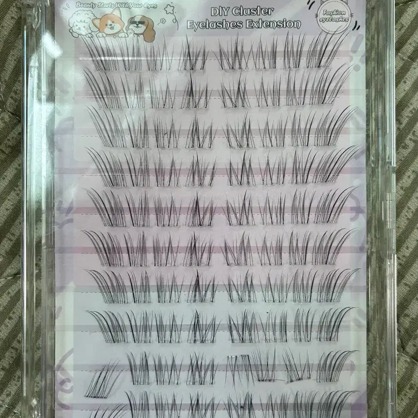 [BUNJANG] Aemilim No-Glue Individual Lash Strips Clear Band / 애미림 노글루 가닥 부분 속눈썹 래쉬 투명 라인