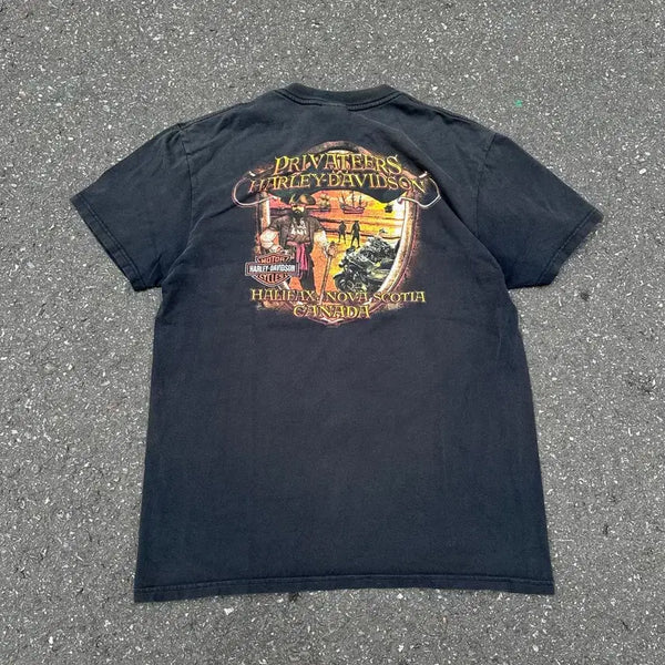 [BUNJANG] 00s Vintage Harley-Davidson Privateers T-Shirt / [할리데이비슨] 00s Vintage Privateers Tee